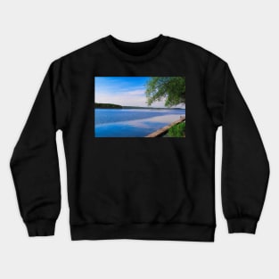 Blue sky over Rice Lake, Ontario Crewneck Sweatshirt